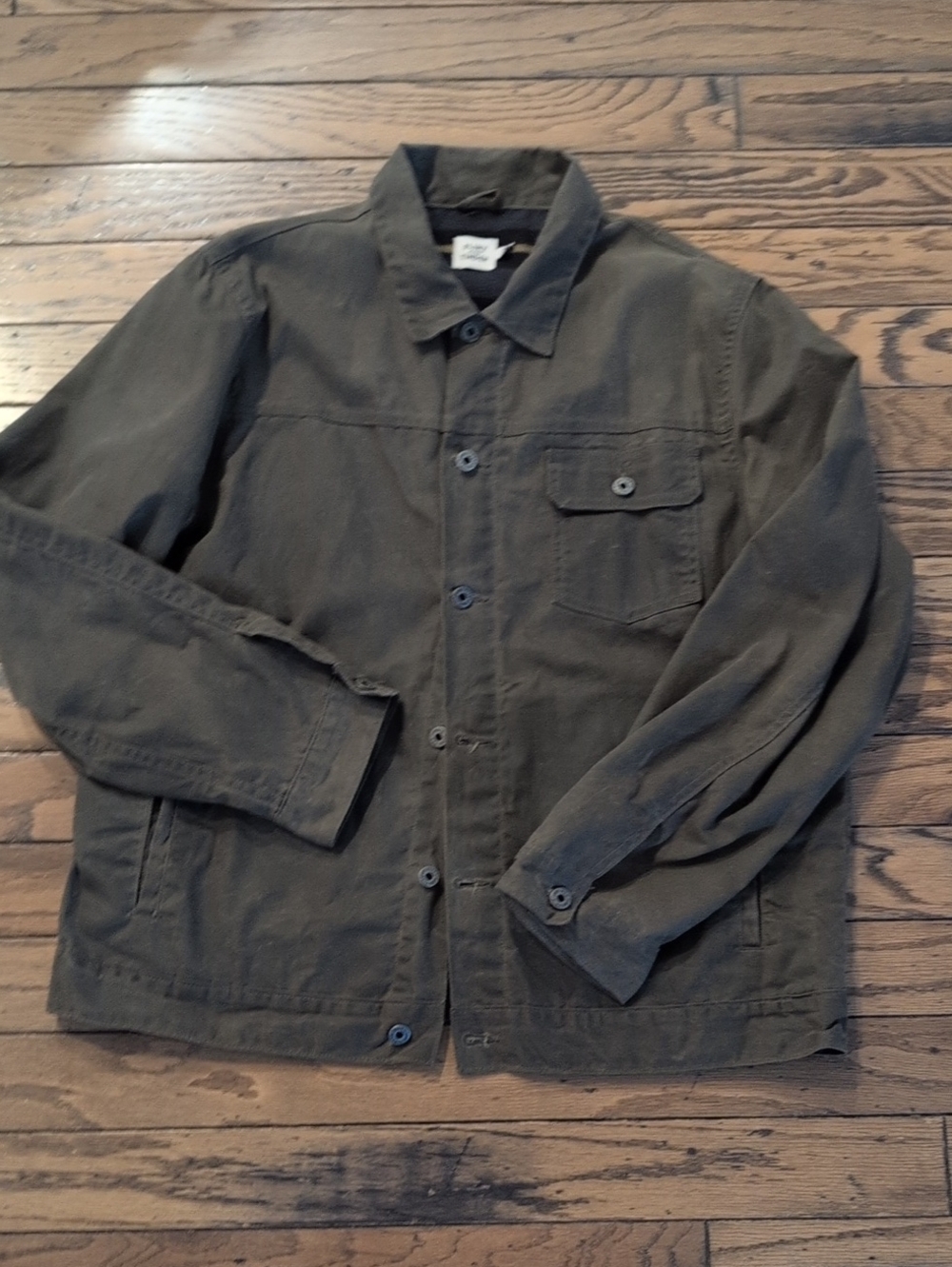 Huckberry Flint And Tinder Mens Flannel Lined Wax Trucker Jacket